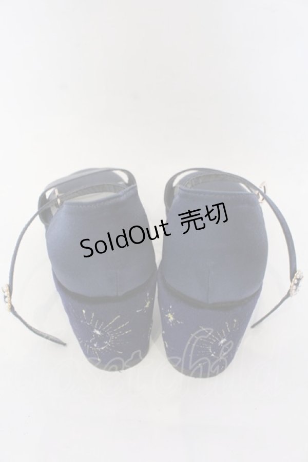 画像6: 【SALE】axes femme POETIQUE / 星座刺繍サンダル L ネイビー O-25-10-31-2060-AX-SH-IG-ZT273 (6)