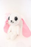 画像1: HANGRY&ANGRY / ANGRYぬいぐるみ  ホワイト×ブラック×ピンク うさみみ O-25-10-31-2070-HN-ZA-IG-OS (1)