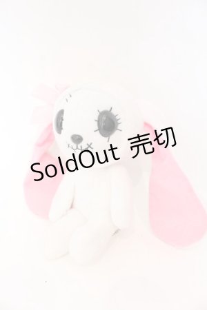 画像: HANGRY&ANGRY / ANGRYぬいぐるみ  ホワイト×ブラック×ピンク うさみみ O-25-10-31-2070-HN-ZA-IG-OS