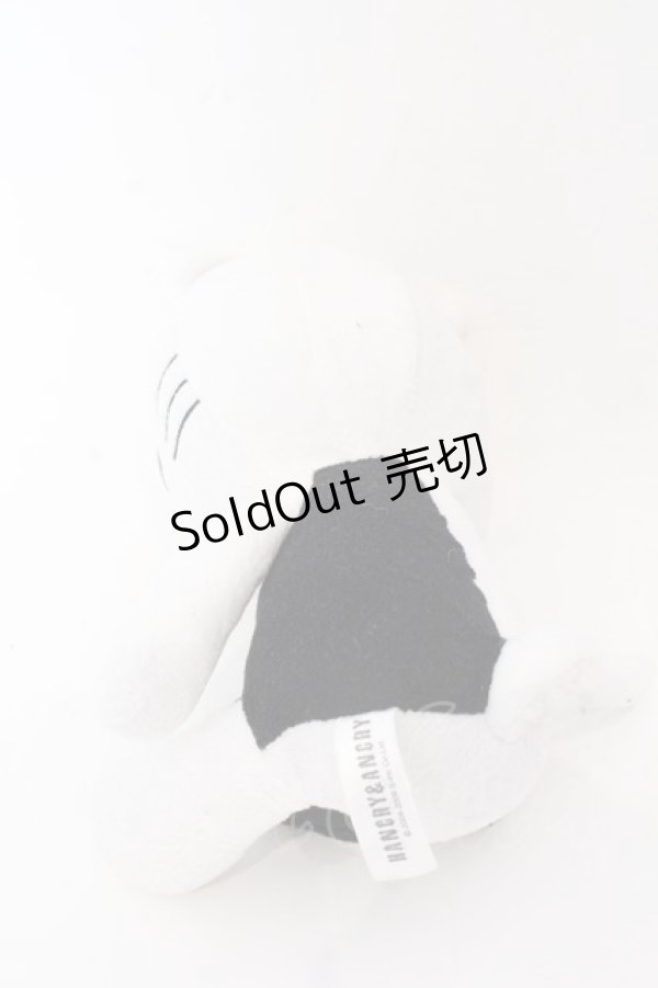 画像2: HANGRY&ANGRY / ANGRYぬいぐるみ  ホワイト×ブラック O-25-10-31-2071-HN-ZA-IG-ZT (2)