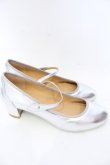 画像4: Franche Lippee / ラウンドトゥストラップパンプス 24.5ｃｍ シルバー O-25-10-31-2072-LO-SH-OW-ZT273 (4)
