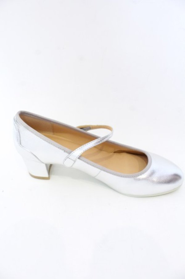 画像5: Franche Lippee / ラウンドトゥストラップパンプス 24.5ｃｍ シルバー O-25-10-31-2072-LO-SH-OW-ZT273 (5)