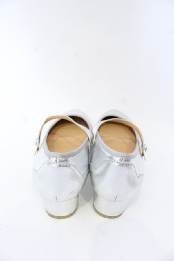 画像6: Franche Lippee / ラウンドトゥストラップパンプス 24.5ｃｍ シルバー O-25-10-31-2072-LO-SH-OW-ZT273 (6)