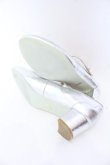 画像7: Franche Lippee / ラウンドトゥストラップパンプス 24.5ｃｍ シルバー O-25-10-31-2072-LO-SH-OW-ZT273 (7)