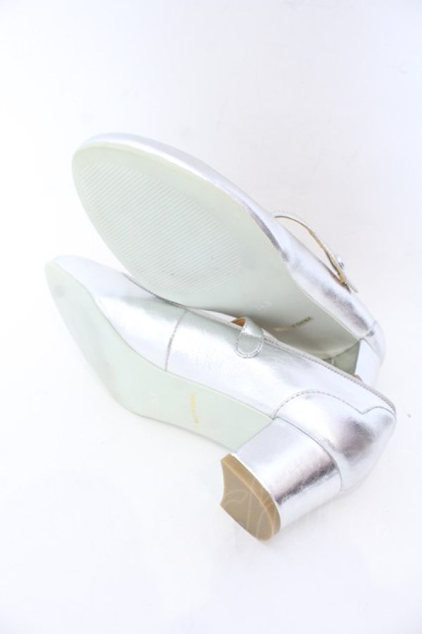 画像7: Franche Lippee / ラウンドトゥストラップパンプス 24.5ｃｍ シルバー O-25-10-31-2072-LO-SH-OW-ZT273 (7)