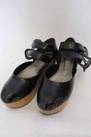 画像: ALICE and the PIRATES / アンティーク木底シューズ M クロ O-25-10-31-2077-PA-SH-OW-OS