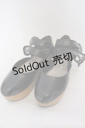 画像: ALICE and the PIRATES / アンティーク木底シューズ M クロ O-25-10-31-2077-PA-SH-OW-OS