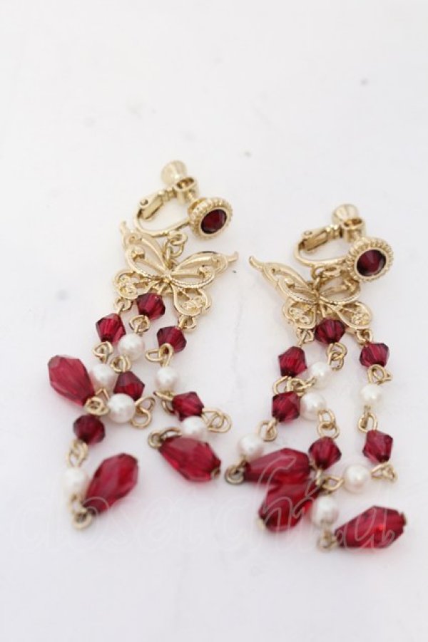 画像1: axes femme POETIQUE / チャイナ蝶モチーフイヤリング  ゴールド O-25-10-31-2083-AX-AC-OW-OS (1)