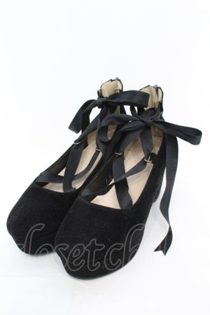 画像: axes femme / 厚底レースアップシューズ M クロ O-25-10-31-2006-AX-SH-OW-OS