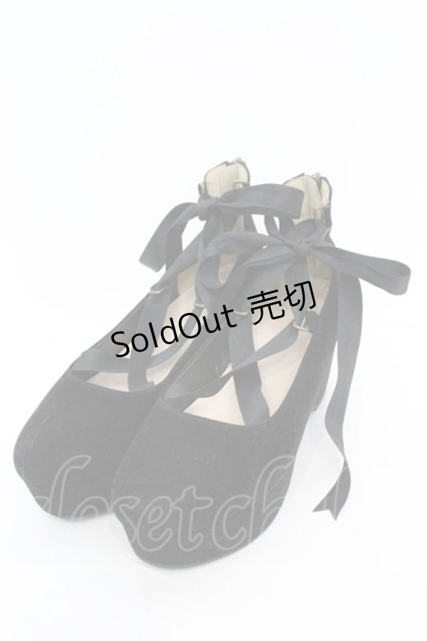 画像1: axes femme / 厚底レースアップシューズ M クロ O-25-10-31-2006-AX-SH-OW-ZT273 (1)