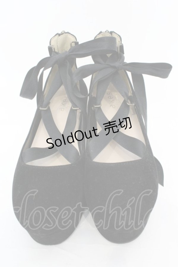 画像2: axes femme / 厚底レースアップシューズ M クロ O-25-10-31-2006-AX-SH-OW-ZT273 (2)