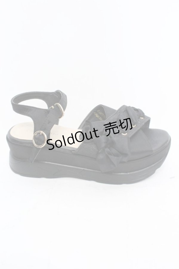 画像4: 【SALE】axes femme / レースアップスポサン M クロ O-25-10-31-2008-AX-SH-OW-ZT273 (4)