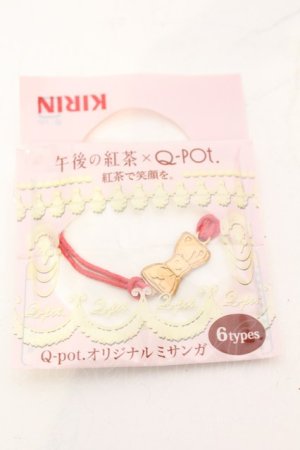 画像: Q-pot. / × キリン午後の紅茶 オリジナルミサンガ  アカ O-25-10-31-2010-QP-AC-IG-OS