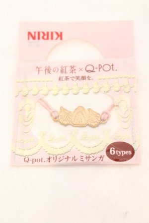 画像: Q-pot. / × キリン午後の紅茶 オリジナルミサンガ  ピンク O-25-10-31-2012-QP-AC-IG-OS