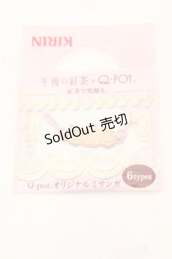 画像1: Q-pot. / × キリン午後の紅茶 オリジナルミサンガ  ピンク O-25-10-31-2012-QP-AC-IG-ZT168-F005 (1)