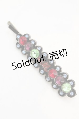 画像: 【SALE】MILK / ストーン配色ヘアピン  シルバー×マルチ O-25-10-31-2014-ML-AC-IG-ZT168-F005