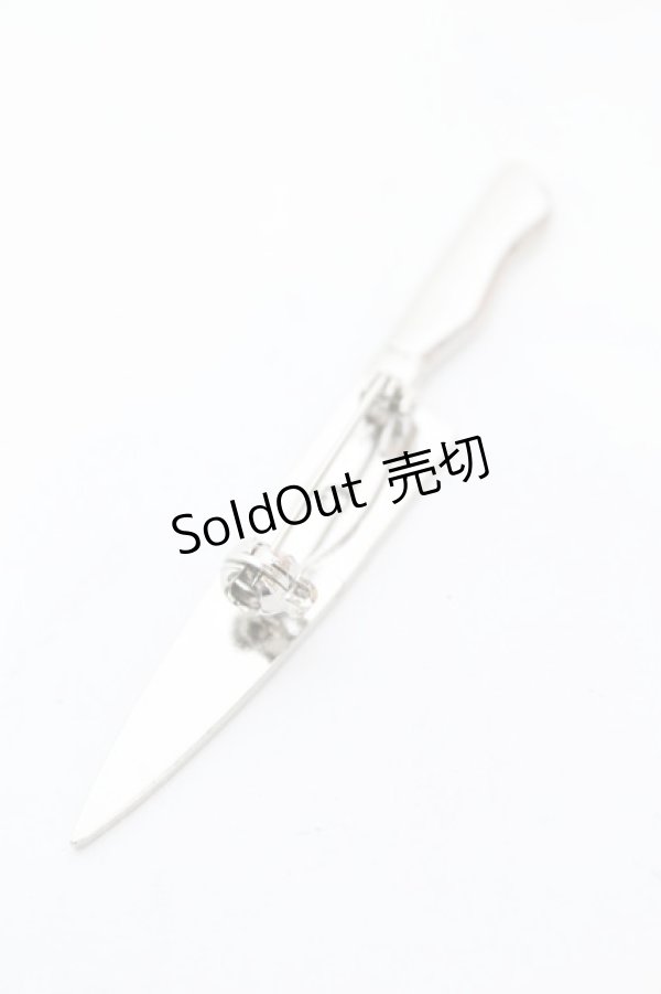 画像2: MILKBOY / ナイフブローチ  シルバー O-25-10-31-2016-MB-AC-IG-ZT1102W (2)