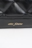画像2: axes femme / ヨコ柄キルトボストンバッグ  クロ O-25-10-31-2003-AX-BG-IG-ZT1102W (2)