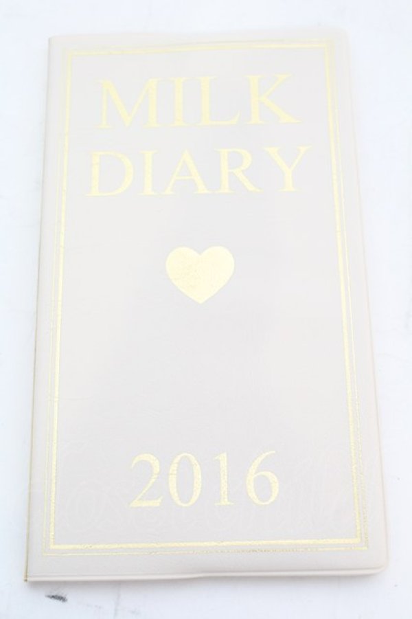 画像1: MILK / 2016年ダイアリー  アイボリー O-25-10-31-2022-ML-ZA-IG-OS (1)