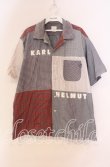 画像1: Karl Helmut / ギンガム切り替えシャツ  ブルー O-25-10-31-002-EL-BL-IG-OS (1)