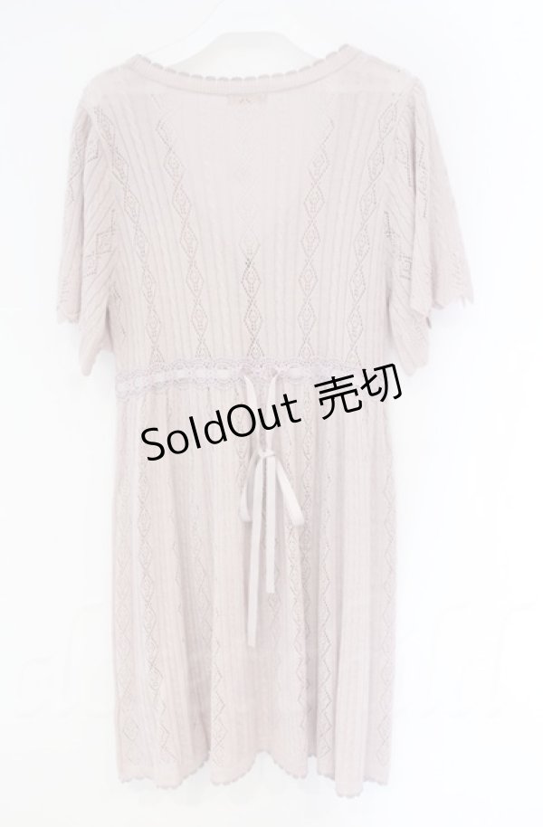 画像3: 【SALE】axes femme POETIQUE / トランプ柄透かし編みカーディガン  ピンKう０ O-25-10-31-3034-AX-TO-IG-ZT360 (3)