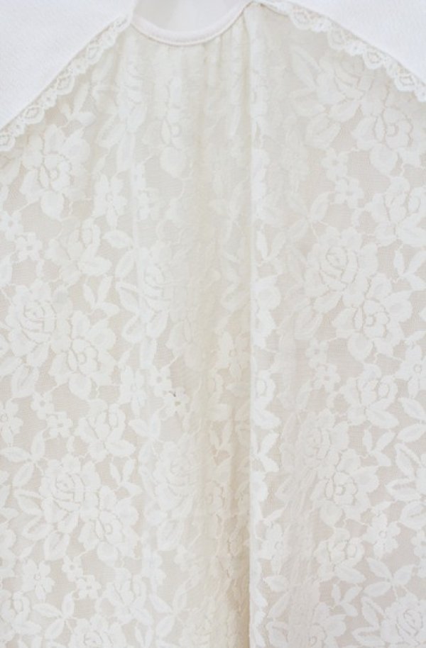 画像4: axes femme / バックレースロングカーディガン  アイボリー O-25-10-31-3036-AX-TO-IG-OS (4)