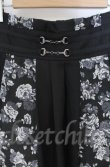 画像2: axes femme / フラワージャガード切替スカート  クロ O-25-10-31-3040-AX-SK-IG-OS (2)