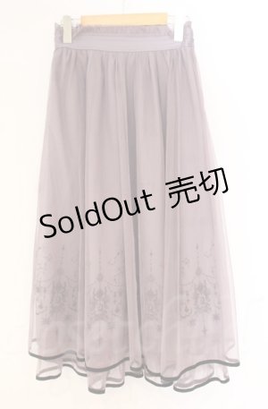 画像: axes femme / ステラートフロッキーＰＴスカート  ラベンダー O-25-10-31-3043-AX-SK-IG-OS