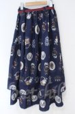 画像3: axes femme / アンティークフルーツ柄スカート  ネイビー O-25-10-31-3044-AX-SK-IG-OS (3)