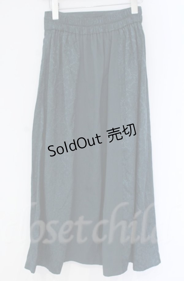 画像3: axes femme / ジャカード切替スカート  グリーン O-25-10-31-3049-AX-SK-IG-OS (3)