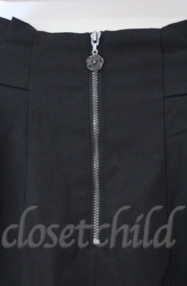 画像2: axes femme / ジップ付パイピングスカート  クロ O-25-10-31-3054-AX-SK-IG-OS (2)