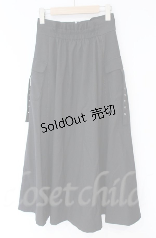 画像3: axes femme / ジップ付パイピングスカート  クロ O-25-10-31-3054-AX-SK-IG-OS (3)