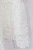 画像3: axes femme / ティアードコットンレーススカート  シロ O-25-10-31-3056-AX-CO-IG-OS (3)