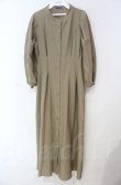 画像1: axes femme / ノーカラーシャツワンピース  カーキベージュ O-25-10-31-3006-AX-OP-IG-OS (1)