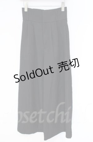 画像: axes femme / ダブルベルトパンツ【ベルト欠品】  クロ O-25-10-31-3059-AX-PA-IG-OS