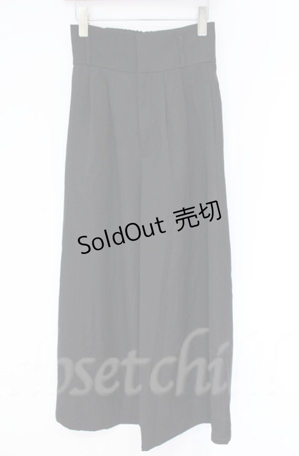 画像1: axes femme / ダブルベルトパンツ【ベルト欠品】  クロ O-25-10-31-3059-AX-PA-IG-OS (1)