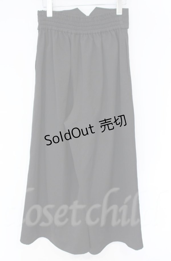 画像3: axes femme / 連ボタンハイウエストパンツ  クロ O-25-10-31-3060-AX-PA-IG-OS (3)