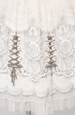 画像2: abilletage / プリンセス柄シフォンスカート（ミディアム）  アイボリー O-25-10-31-3063-GO-SK-IG-OS (2)