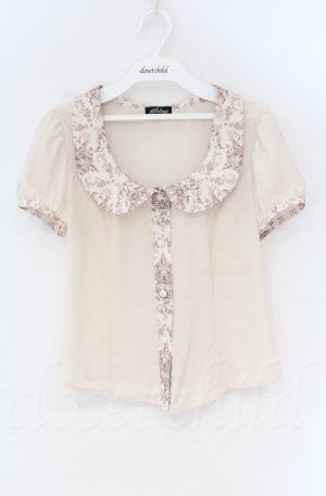 画像: abilletage / 童話の世界 パフスリーブブラウス  アイボリー O-25-10-31-3065-GO-BL-IG-OS