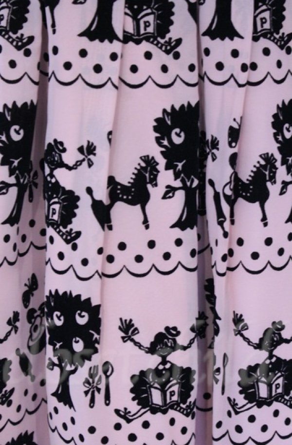 画像2: Emily Temple cute / pippiフロッキーptサロンワンピース  ピンク×クロ O-25-10-31-3070-ET-OP-IG-OS (2)