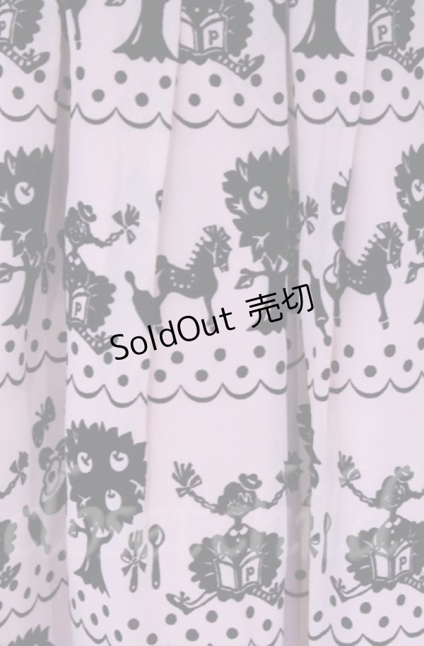 画像2: Emily Temple cute / pippiフロッキーptサロンワンピース  ピンク×クロ O-25-10-31-3070-ET-OP-IG-OS (2)