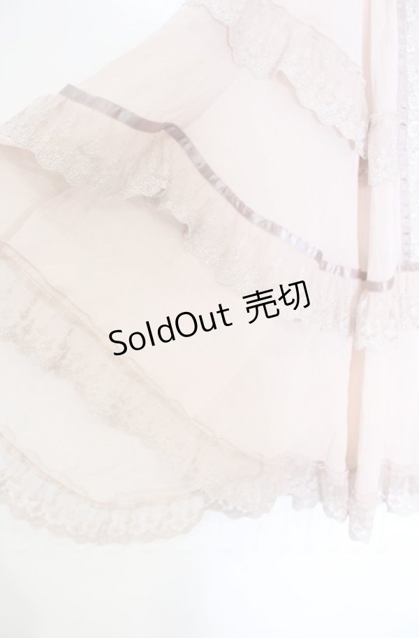 画像3: axes femme / 楊柳シフォンレースショール  ピンク O-25-10-31-3014-AX-TO-IG-ZT023 (3)