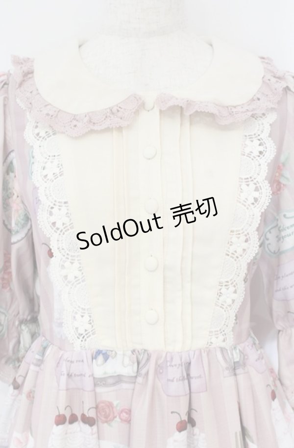 画像2: axes femme kawaii / ティティ×ベアファミリーワンピース  ピンク O-25-10-31-3017-AX-OP-IG-OS (2)