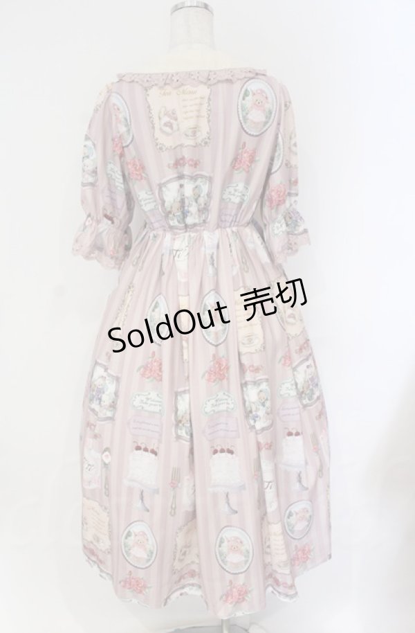 画像3: axes femme kawaii / ティティ×ベアファミリーワンピース  ピンク O-25-10-31-3017-AX-OP-IG-OS (3)