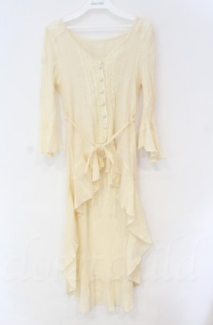 画像: axes femme / ベルト付イレヘムカーデ  生成り O-25-10-31-3019-AX-TO-IG-OS