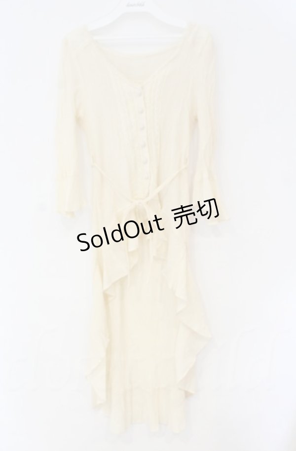 画像1: axes femme / ベルト付イレヘムカーデ  生成り O-25-10-31-3019-AX-TO-IG-ZT490 (1)