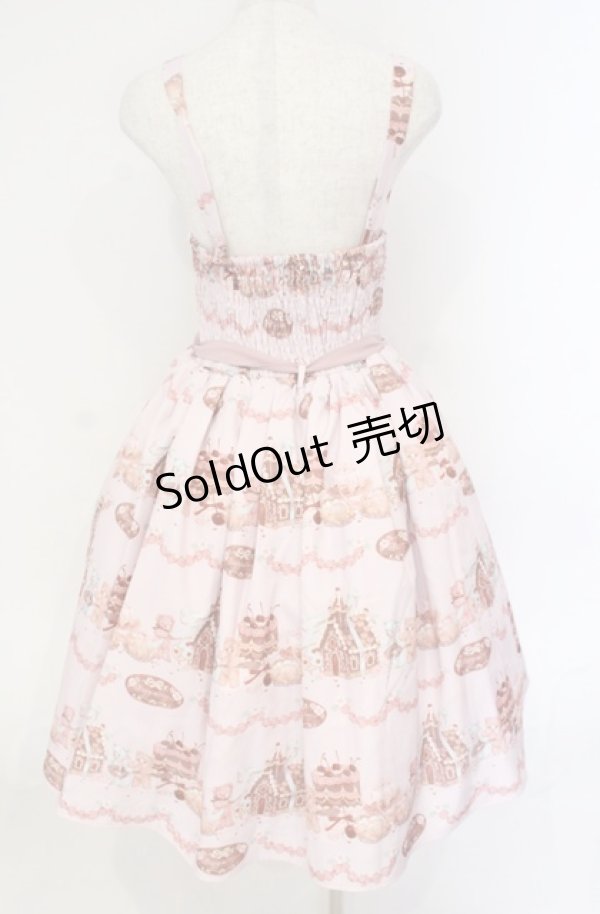 画像3: axes femme kawaii / お菓子の家柄ジャンスカ  ピンク O-25-10-31-3020-AX-OP-IG-OS (3)