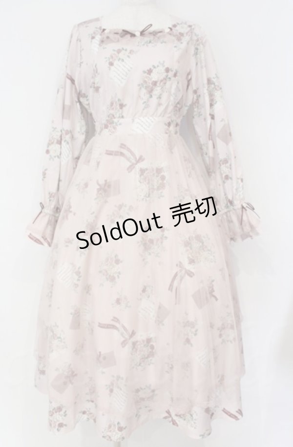 画像1: axes femme / ローズアンダヴィタシオンワンピース  ピンク O-25-10-31-3025-AX-OP-IG-OS (1)