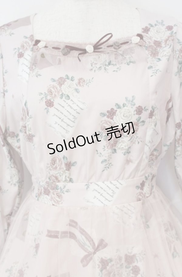 画像2: axes femme / ローズアンダヴィタシオンワンピース  ピンク O-25-10-31-3025-AX-OP-IG-OS (2)