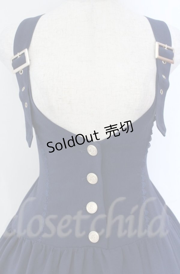 画像2: axes femme POETIQUE / ティアードジャンスカ  ネイビー O-25-10-31-3029-AX-OP-IG-OS (2)